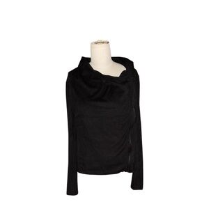 Blank NYC Black Side Zip Cropped Jacket